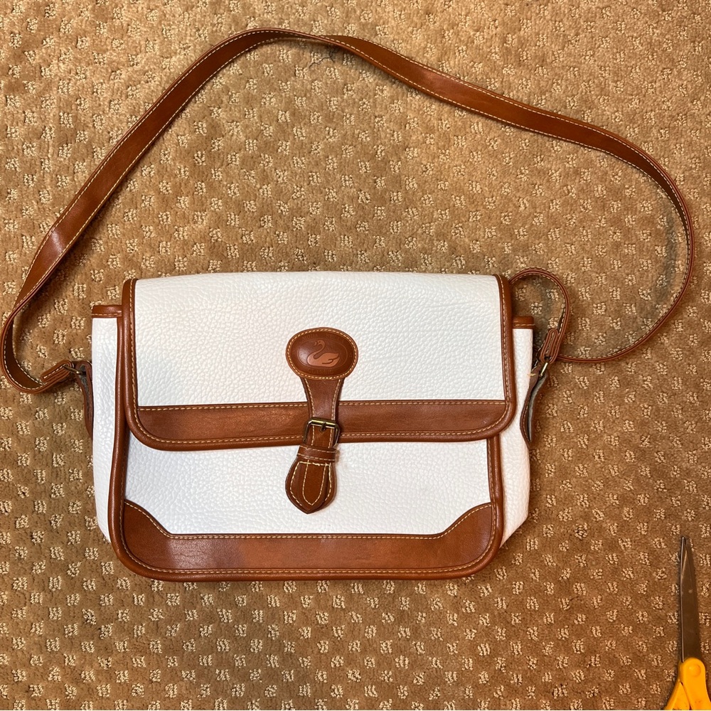 Moda Bella Handbag Crossbody Shoulder Bag Brown And White Vintage Classic Y2K